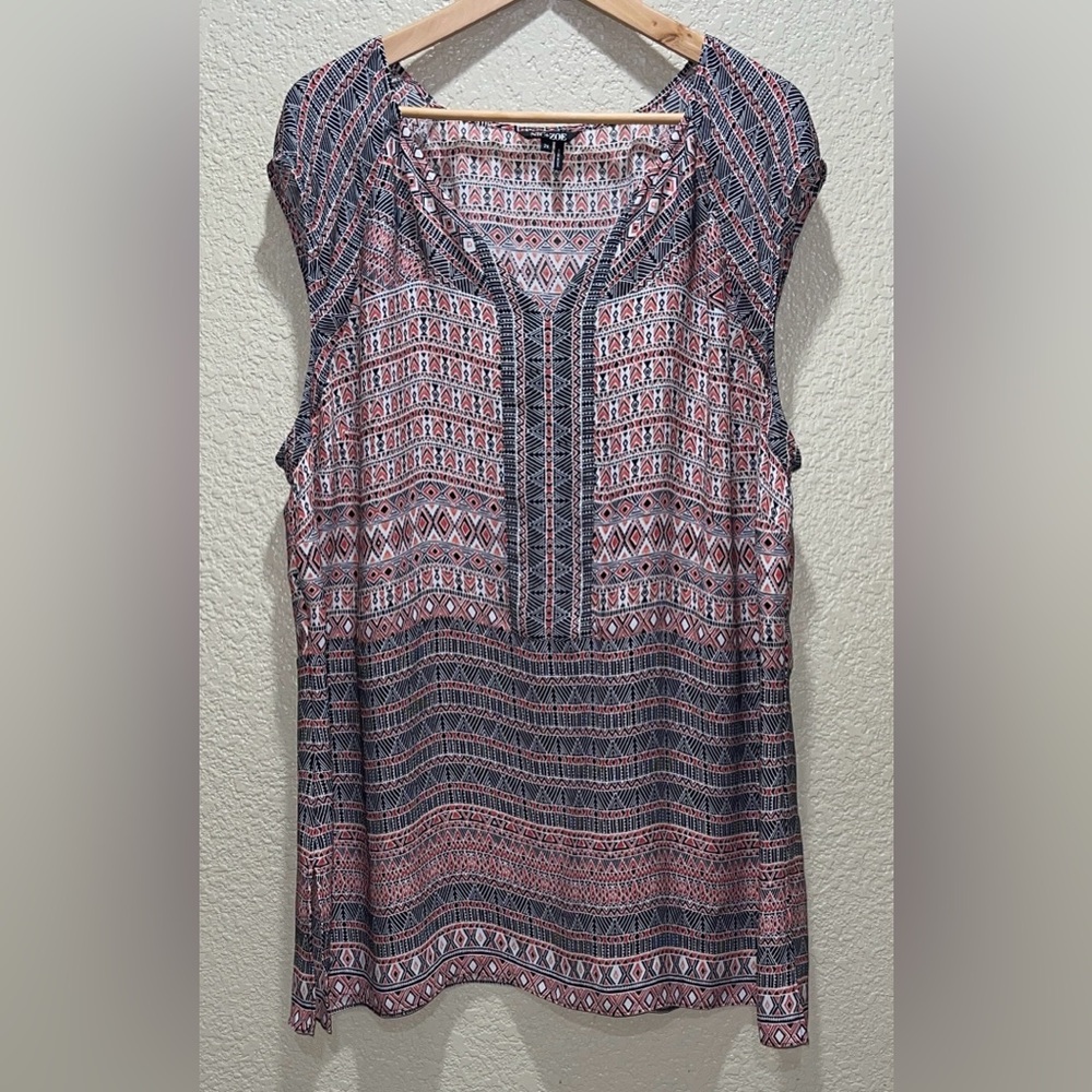 NIC+ZOE Multicolor Patterned Blouse